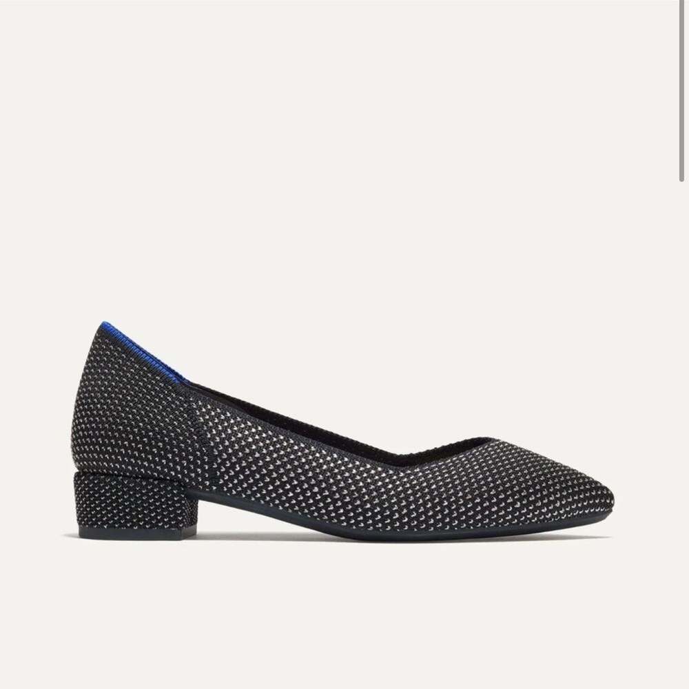Rothy’s The High Point Heels in Star Studded Black Size 8 NWOB
